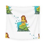 Emoji Mermaid Square Tapestry (Small)