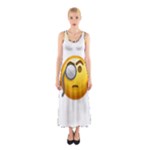 Emoji Monocle Sleeveless Maxi Dress