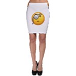 Emoji Monocle Bodycon Skirt