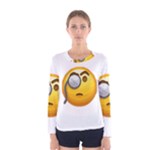 Emoji Monocle Women s Long Sleeve Tee