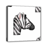 Emoji Zebra Mini Canvas 6  x 6  (Stretched)