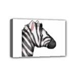 Emoji Zebra Mini Canvas 6  x 4  (Stretched)