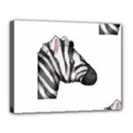 Emoji Zebra Canvas 14  x 11  (Stretched)