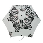 Emoji Zebra Mini Folding Umbrella