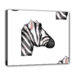 Emoji Zebra Deluxe Canvas 24  x 20  (Stretched)