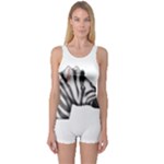 Emoji Zebra One Piece Boyleg Swimsuit