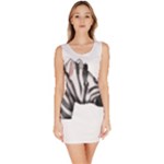 Emoji Zebra Bodycon Dress