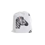 Emoji Zebra Drawstring Pouch (Small)