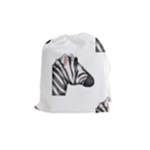 Emoji Zebra Drawstring Pouch (Medium)