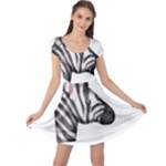 Emoji Zebra Cap Sleeve Dress