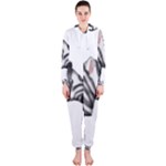 Emoji Zebra Hooded Jumpsuit (Ladies)