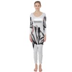 Emoji Zebra Long Sleeve Catsuit