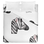 Emoji Zebra Duvet Cover Double Side (Queen Size)