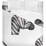 Emoji Zebra Duvet Cover Double Side (King Size)