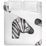 Emoji Zebra Duvet Cover Double Side (California King Size)