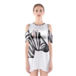 Emoji Zebra Shoulder Cutout One Piece