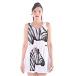 Emoji Zebra Scoop Neck Skater Dress