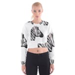 Emoji Zebra Cropped Sweatshirt