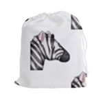 Emoji Zebra Drawstring Pouch (XXL)