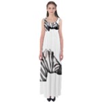 Emoji Zebra Empire Waist Maxi Dress