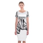 Emoji Zebra Classic Short Sleeve Midi Dress