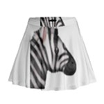 Emoji Zebra Mini Flare Skirt