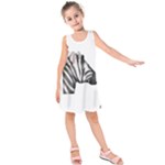 Emoji Zebra Kids  Sleeveless Dress