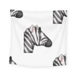 Emoji Zebra Square Tapestry (Small)