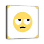 Emoji Rolling Eyes Mini Canvas 6  x 6  (Stretched)