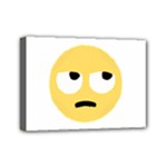 Emoji Rolling Eyes Mini Canvas 7  x 5  (Stretched)