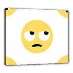 Emoji Rolling Eyes Canvas 24  x 20  (Stretched)