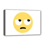 Emoji Rolling Eyes Deluxe Canvas 18  x 12  (Stretched)