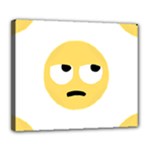 Emoji Rolling Eyes Deluxe Canvas 24  x 20  (Stretched)