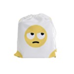 Emoji Rolling Eyes Drawstring Pouch (Large)