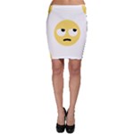 Emoji Rolling Eyes Bodycon Skirt