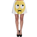 Emoji Rolling Eyes Skater Skirt