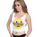 Emoji Rolling Eyes Crop Top