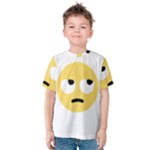 Emoji Rolling Eyes Kids  Cotton Tee