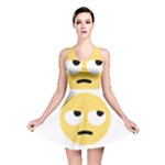 Emoji Rolling Eyes Reversible Skater Dress