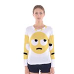 Emoji Rolling Eyes Women s Long Sleeve Tee