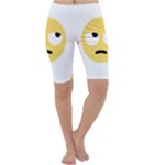 Emoji Rolling Eyes Cropped Leggings 