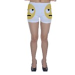 Emoji Rolling Eyes Skinny Shorts