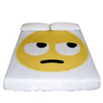 Emoji Rolling Eyes Fitted Sheet (Queen Size)