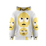 Emoji Rolling Eyes Kids  Zipper Hoodie