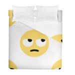 Emoji Rolling Eyes Duvet Cover Double Side (Full/ Double Size)