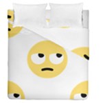 Emoji Rolling Eyes Duvet Cover Double Side (Queen Size)