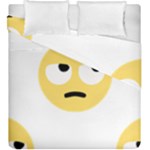 Emoji Rolling Eyes Duvet Cover Double Side (King Size)