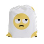 Emoji Rolling Eyes Drawstring Pouch (XXL)