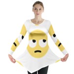 Emoji Rolling Eyes Long Sleeve Tunic 