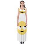 Emoji Rolling Eyes Empire Waist Maxi Dress